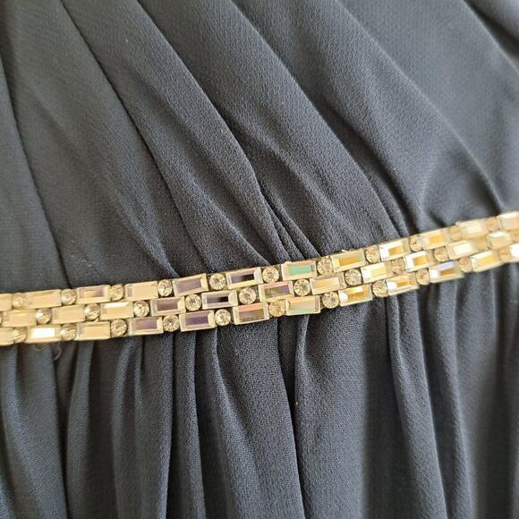 Jenny Packham Strapless Beaded Chiffon Gown - Picture 4 of 9